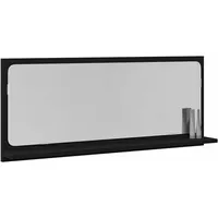 VidaXL Badezimmer Spiegel Schwarz Eiche 90 x 10.5 x