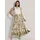 Madeleine Maxirock Damen Paisley Weiß 34