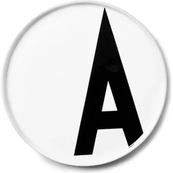 Aj Teller Buchstabe A aus Porzellan
