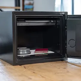 HMF Feuerfester Tresor mit Zahlenschloss 41,2 x 35,5 x 36,3 cm