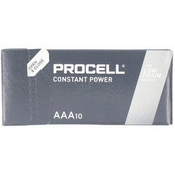 Duracell Batterie Alkaline, Micro, AAA, LR03, 1.5V Procell Constant, Retail Box (10-Pack)
