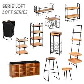 Wenko Regal Loft Bambus Braun mit 3 Etagen