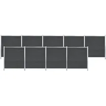 Tetzner & Jentzsch Sichtschutzelement 180 x 0 cm Braun/Aluminium