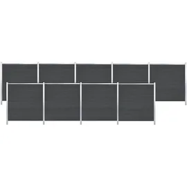 Tetzner & Jentzsch Sichtschutzelement 180 x 0 cm Braun/Aluminium