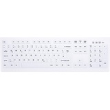 Active Key AK-C8100 Desinfizierbare Tastatur - Kabellos - 2.4 GHz - - Weiß
