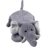 sänger GmbH Kinderwärmflasche Elefant Taro 0,8 L Tier-Wärmflasche, bäuchlings, Plüschbezug,
