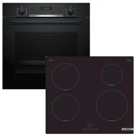 Bosch PREMIUM Herdset + Induktionskochfeld PowerBooster autark 60 cm