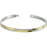 Boccia Titanium Damenarmband Titan teil-gelbgoldplattiert 03018-02 Größe 18