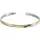 Boccia Titanium Damenarmband Titan teil-gelbgoldplattiert 03018-02 Größe 18