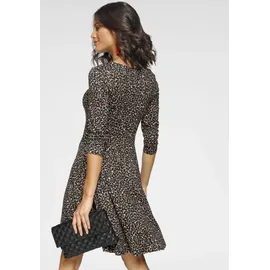 LAURA SCOTT Jerseykleid, mit modischem Allover-Print, Gr. 34, N-Gr, schwarz-bunt-gemustert (jerseykleid aus nachhaltigem material)) , 54788637-34 N-Gr