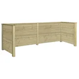 Plus Mülltonnenverkleidung Plank  (377 x 97 x 108 cm, Holz, Natur)