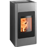 Haas + Sohn Haas+Sohn Pelletofen HSP 2.cube - perl-anthrazit, Tür perl-schwarz