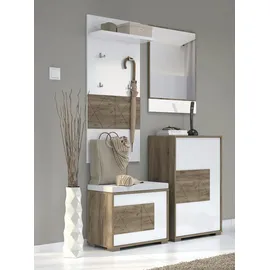 OTTO home Stela 62,4 x 52,5 x 35,7 cm weiß / weiß lackiert