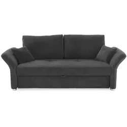 Schlafsofa Luca Cord Grau 163 x 201 cm