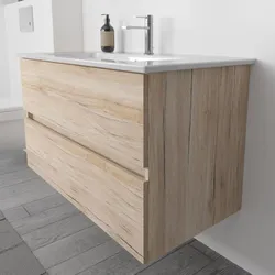 Megabad Lodge Waschtischunterschrank 96 cm mit 2 Auszügen für Waschtisch Villeroy & Boch Venticello HMW10056003KEITC100 mit Käuferschutz. Online bestellen bei, Badmöbel,