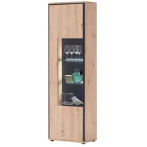Uno Vitrine Argon 63 x 38 x 210 cm Mehrfarbig