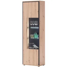 Uno Vitrine Argon 63 x 38 x 210 cm Mehrfarbig