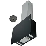 K&H Kopffreie Dunstabzugshaube 60cm Wandhaube [UMLUFT & ABLUFT] - Abzughaube mit Metall Fettfilter - Cooker Hood - LED - Bürstenloser Motor - VH-60B - 300 m3/h - Energkieklasse A+ (Schwarz)
