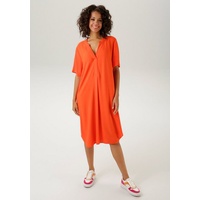 Aniston CASUAL Blusenkleid, Gr. 36 - N-Gr, orangerot, , 75224133-36 N-Gr