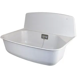 Otto Haas KG Haas Kg Haas Kunststoff Ausgussbecken Set Lisa Waschtrog grau Spülbecken Abflussbecken