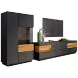 INOSIGN Wohnwand »Silke« Set, 2 Stk. tlg., grau