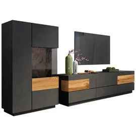 INOSIGN Wohnwand »Silke« Set, 2 Stk. tlg., grau