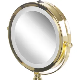 Beliani Kosmetikspiegel Gold