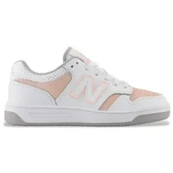 New Balance für Mädchen. PSB480V1 Schuhe 480 weiß (35), Wohnung, Schnürsenkel, Lässig, Kinderbekleidung