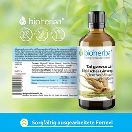 Bioherba Taigawurzel Sibirischer Ginseng Tropfen 50 ml