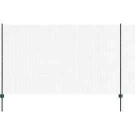 vidaXL Zaun mit Pfosten 1,4 x 10 m Grün/Stahl