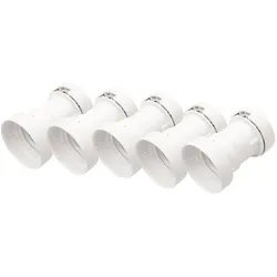 ILLU Fassung E-27 Schraubgewinde - weiß - max 40W für H05RNH2-F1,5 und 2,5 - 5er...