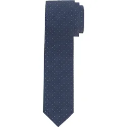Krawatte OLYMP "Seidenkrawatte", Damen, blau, Seide, Minimalmuster, klassisch, Krawatten