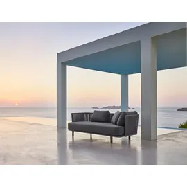 Cane-Line Gartensofa-Modul Moments, Rope Grau