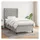 vidaXL Boxspringbett 100 x 200 cm Hellgrau