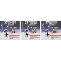 Ebersbacher Kerzenfabrik GmbH Pyramidenteelichte 27 Stück weiß