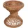 Mendler Beistelltisch HWC-M31, Blumentisch Rattantisch Kaffeetisch, rund 43x38x38cm, Kubu-Rattan natur