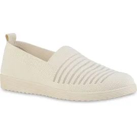 VAN HILL Damen Slip Ons in Beige
