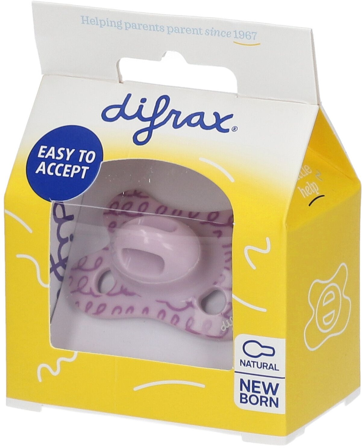 Difrax® Sucette Natural Assortiment Newborn -2/+2M (Couleur non sélectionnable) 1 pc(s) Sucette(s)
