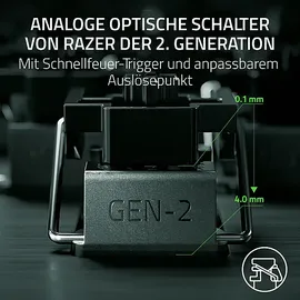Razer Huntsman V3 Pro Mini, Gaming Tastatur, Opto-Mechanical, Razer Analog Optical, Kabelgebunden, Snap Tap, Weiß, Weiß