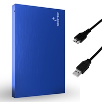 Storite Externe tragbare Festplatte 500 GB mit USB 3.0, externer Backup-Speicher, schnelle Datenübertragung, geeignet für PC, Mac, Xbox One, Windows, Gaming, Laptop und Desktop (blau)