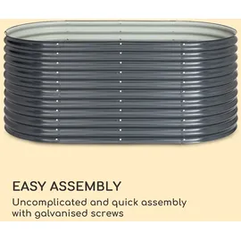 Blumfeldt High Grow Hochbeet 200 x 80 x 100 cm Anthrazit