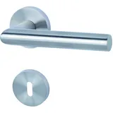 Alpertec - Bb-rosettengarnitur Fair I Edelstahl Silber Rund Beschläge