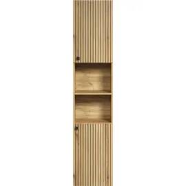 trendteam PureBliss Hochschrank 40 x 186 x 31 cm Schwarz Holz