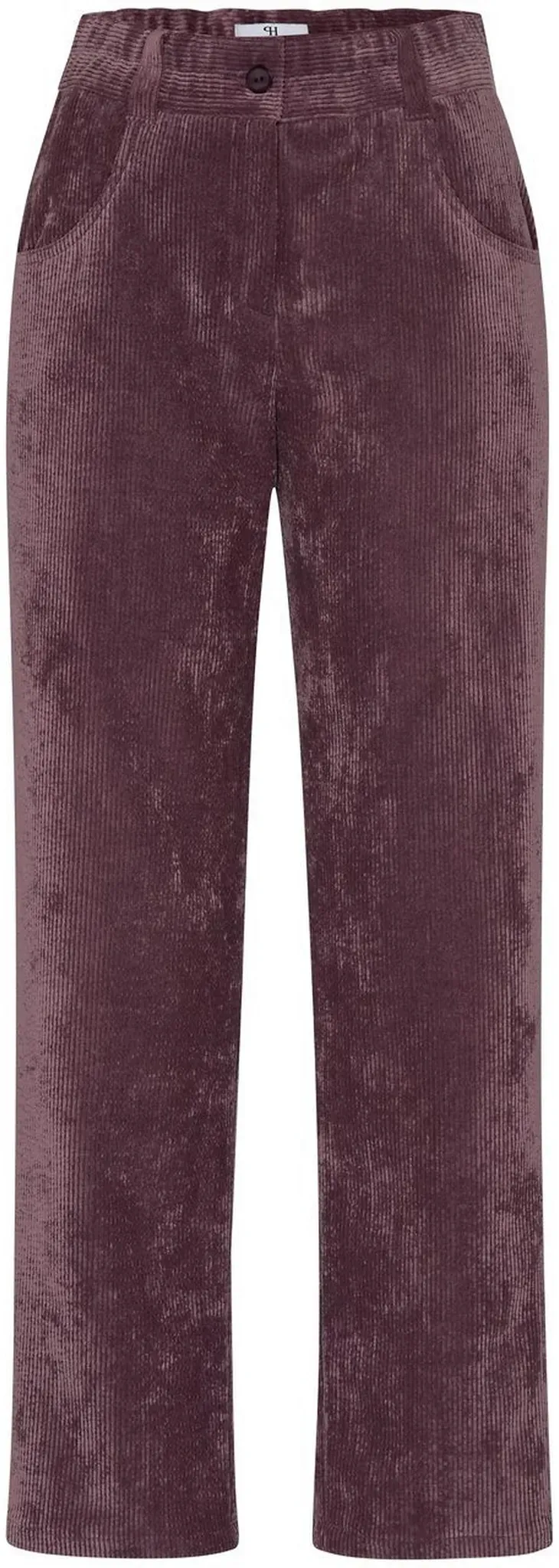 Le pantalon 7/8 en velours côtelé  Peter Hahn violet