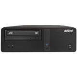 Differo Desktop-PC Intel Core i3-12100 4,3 GHz 16 GB RAM 500 GB SSD