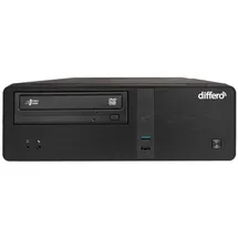 Differo Desktop-PC Intel Core i3-12100 4,3 GHz 16 GB RAM 500 GB SSD