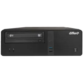 Differo Desktop-PC Intel Core i3-12100 4,3 GHz 16 GB RAM 500 GB SSD
