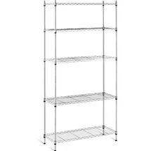 Royal Catering Lagerregal Metall 35 x 90 x 180 cm grau 150 kg