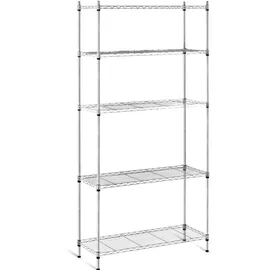 Royal Catering Lagerregal Metall 35 x 90 x 180 cm grau 150 kg