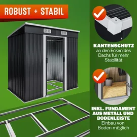 Gardebruk Gerätehaus 1,96 x 1,22 m anthrazit